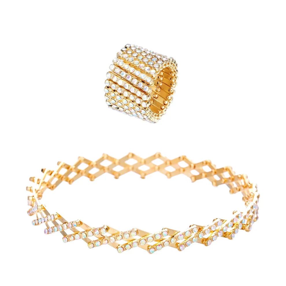 Anillo y Pulsera Diana - Oro y Plata