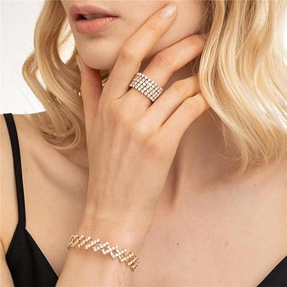 Anillo y Pulsera Diana - Oro y Plata