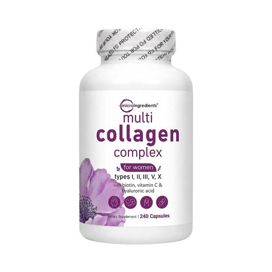 Multi Collagen Peptides™ Suplemento de colágeno rejuvenecimiento de la piel apariencia más tersa y luminosa con biotina vitamina C y ácido hialurónico.