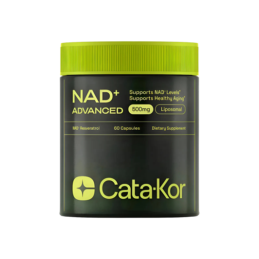 NAD+Advanced™ Suplemento celular antiedad aumenta energía diaria y vitalidad sostenida con absorción liposomal de alta biodisponibilidad.