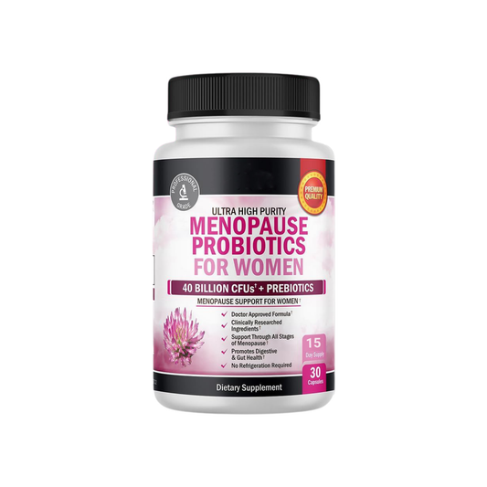 Menopause™ Probiótico para menopausia regula hormonas reduce sofocos diarios sin hormonas sintéticas