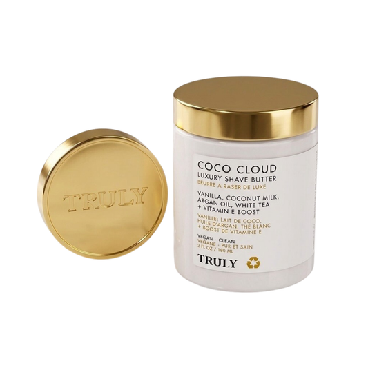 Truly Coco Cloud™ Crema de afeitar humectante deja piernas y bikini suaves sin manchas ni picazón