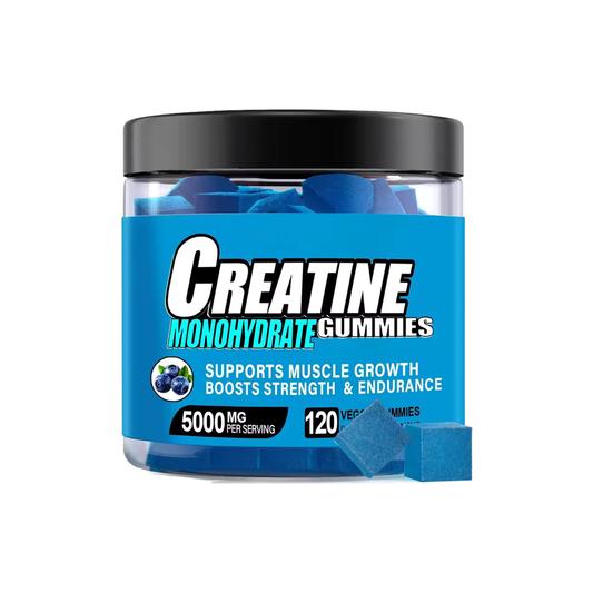 MuscleGummy™ Gomitas de creatina ayuda a ganar potencia muscular con mayor capacidad de esfuerzo uso diario sin batidos.