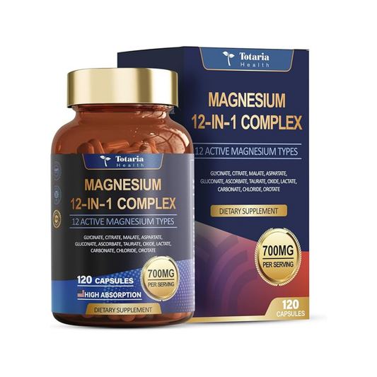 Magnesium12en1™ Complejo de Magnesio para favorecer energía y relajación con 12 formas de magnesio