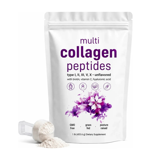 Multi Colagenix™Colágeno Hidrolizado Mejora firmeza y elasticidad de la piel con biotina vitamina C y ácido hialurónico en una sola fórmula.