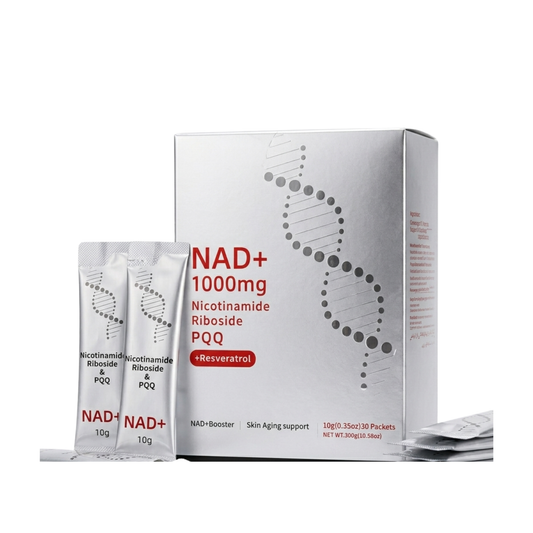 Nad+Boster™ Complejo de bienestar celular favorece un envejecimiento saludable y una apariencia revitalizada con combinación antioxidante.