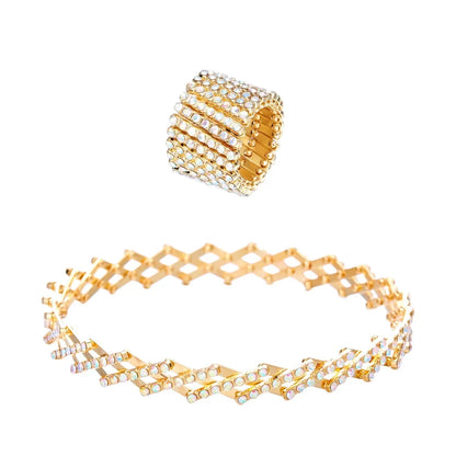 Anillo y Pulsera Diana - Oro y Plata